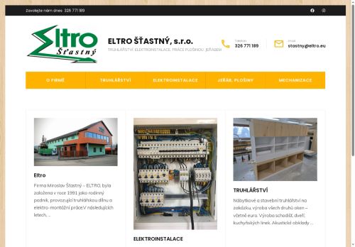ELTRO ŠŤASTNÝ, s.r.o. nabízí práci na pozici Truhlář v obci Mnichovo Hradiště