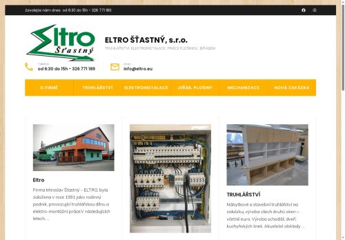 ELTRO ŠŤASTNÝ, s.r.o. nabízí práci na pozici Elektrikář v obci Mnichovo Hradiště