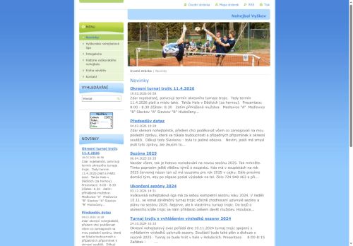 Zobrazit webové stránky Nohejbal Vyškov