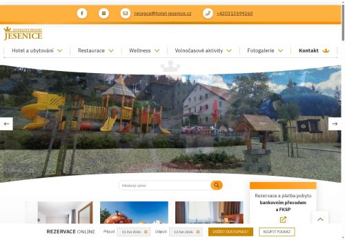 Hotelový resort JESENICE, s.r.o. nabízí práci na pozici Číšník/servírka - barman/barmanka v obci Jesenice