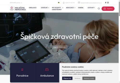 Zobrazit webové stránky Mulačova nemocnice