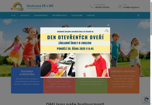 Soukromá základní škola a mateřská škola B-English s.r.o. nabízí práci na pozici Pracovník provozu - uklízeč/ka v obci Králův Dvůr