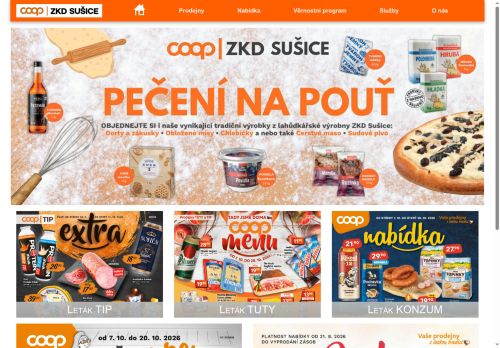 Webové stránky Západočeské konzumní družstvo Sušice, Sušice