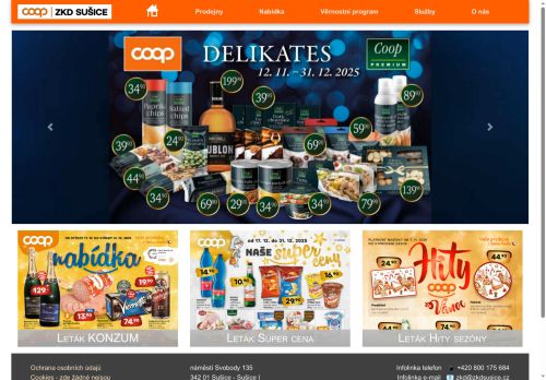 Západočeské konzumní družstvo Sušice nabízí práci na pozici prodavač/ka - pokladní v obci Dobřany