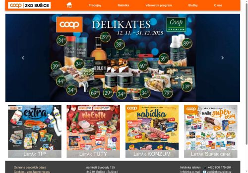 Západočeské konzumní družstvo Sušice nabízí práci na pozici prodavač/ka - pokladní v obci Dobřany