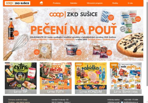 Webové stránky Západočeské konzumní družstvo Sušice, Sušice