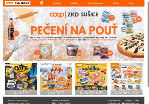Webové stránky Západočeské konzumní družstvo Sušice, Sušice