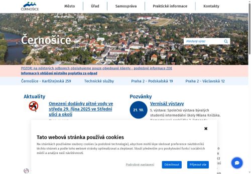Zobrazit webové stránky Městský úřad Černošice