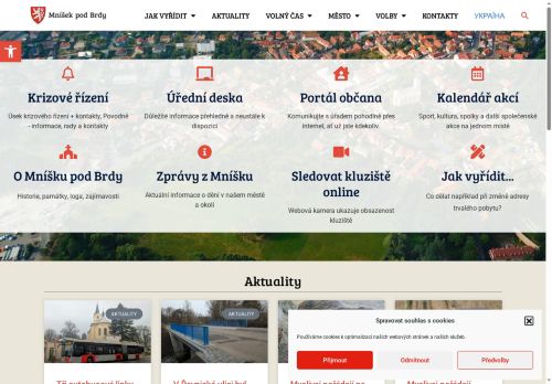 Zobrazit webové stránky Městský úřad Mníšek pod Brdy