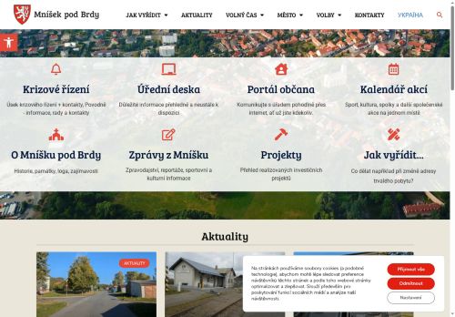 Zobrazit webové stránky Městský úřad Mníšek pod Brdy