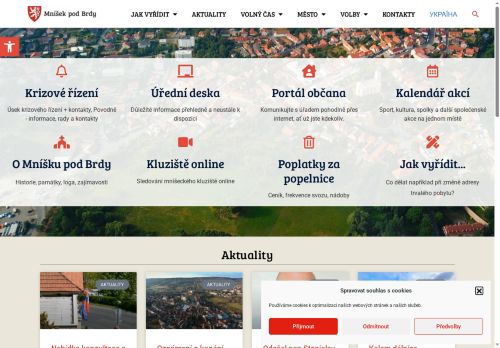 Zobrazit webové stránky Městský úřad Mníšek pod Brdy