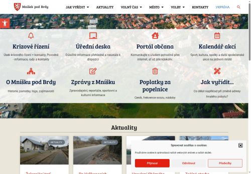 Zobrazit webové stránky Městský úřad Mníšek pod Brdy