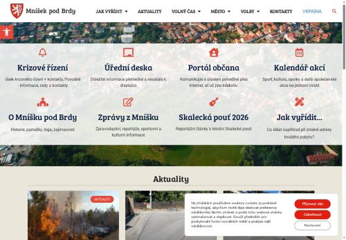 Zobrazit webové stránky Městský úřad Mníšek pod Brdy