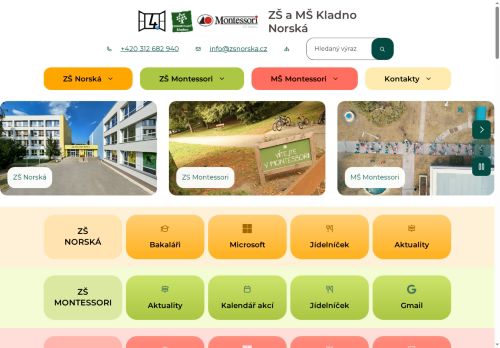Zobrazit webové stránky Základní škola a Mateřská škola Kladno