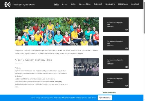 Zobrazit webové stránky Pěvecký sbor K dur
