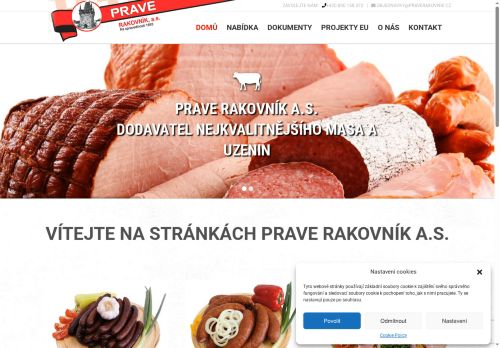 Webové stránky PRAVE Rakovník, akciová společnost, Rakovník