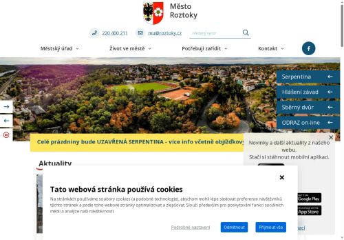 Zobrazit webové stránky Městský úřad Roztoky