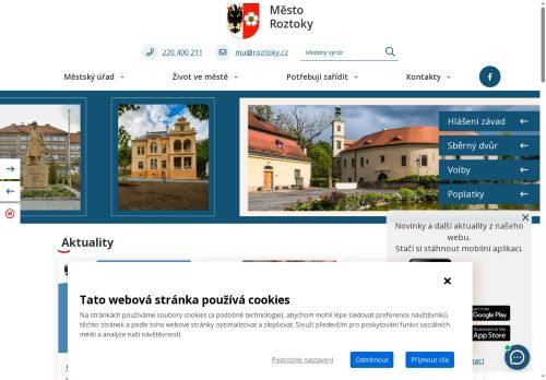Zobrazit webové stránky Městský úřad Roztoky
