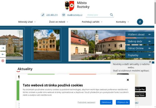 Zobrazit webové stránky Městský úřad Roztoky