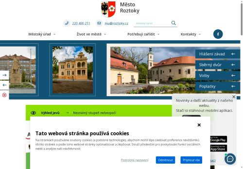Zobrazit webové stránky Městský úřad Roztoky
