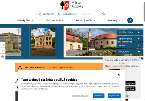 Zobrazit webové stránky Městský úřad Roztoky