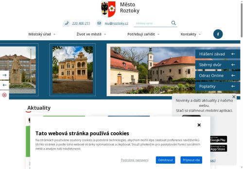Zobrazit webové stránky Městský úřad Roztoky