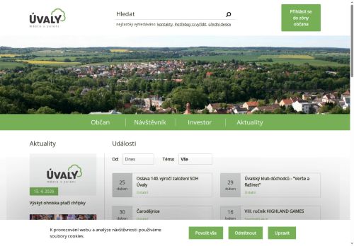 Zobrazit webové stránky Městský úřad Úvaly