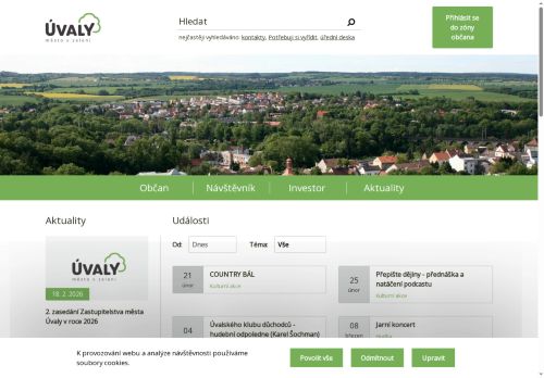 Zobrazit webové stránky Městský úřad Úvaly