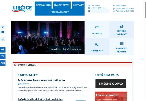 Zobrazit webové stránky Městský úřad Libčice nad Vltavou