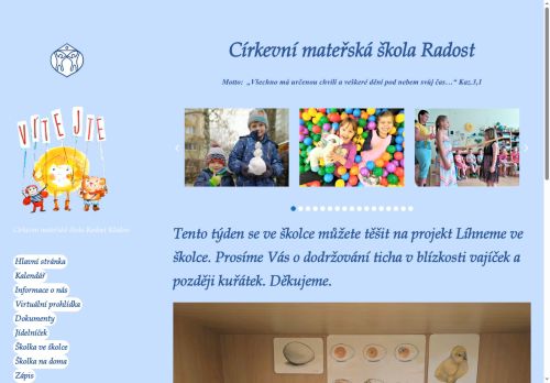 Zobrazit webové stránky Církevní mateřská škola Radost