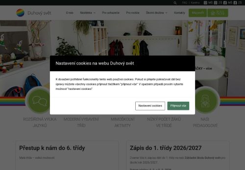 Zobrazit webové stránky Mateřská škola a Základní škola Duhový svět, s.r.o.