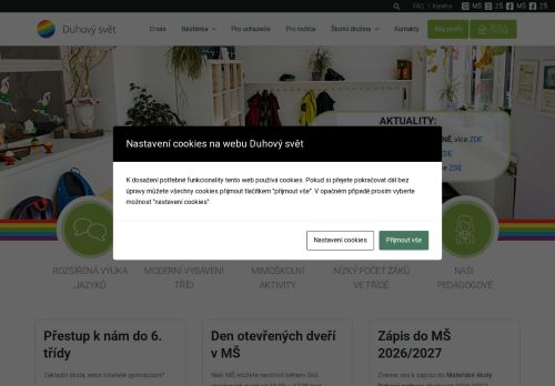 Zobrazit webové stránky Mateřská škola a Základní škola Duhový svět, s.r.o.