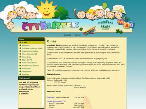 Mateřská škola Čtyřlístek