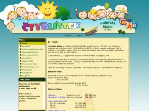 Mateřská škola Čtyřlístek