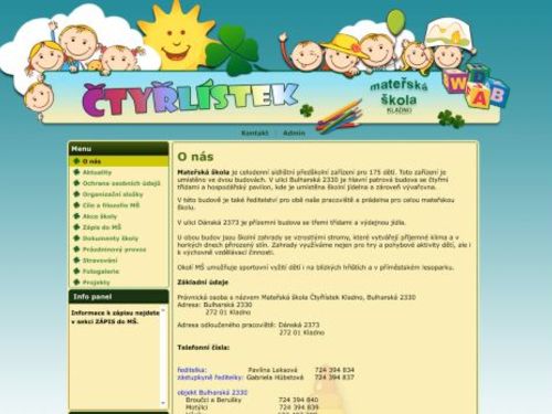 Mateřská škola Čtyřlístek