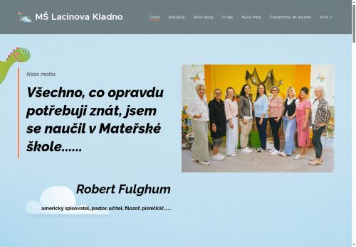 Zobrazit webové stránky Mateřská škola Kladno Lacinova