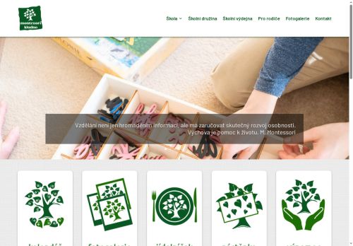 Zobrazit webové stránky Základní škola Montessori