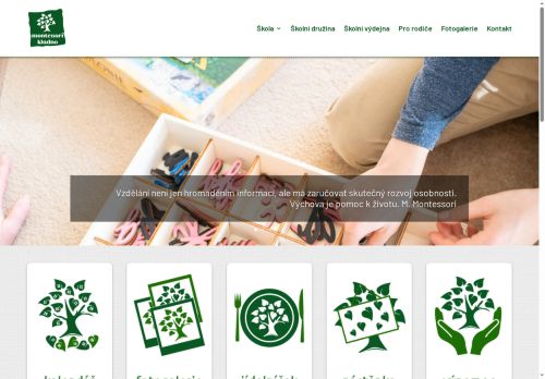 Zobrazit webové stránky Základní škola Montessori