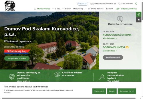 Domov Pod Skalami Kurovodice, poskytovatel sociálních služeb nabízí práci na pozici Všeobecná sestra v obci Mnichovo Hradiště