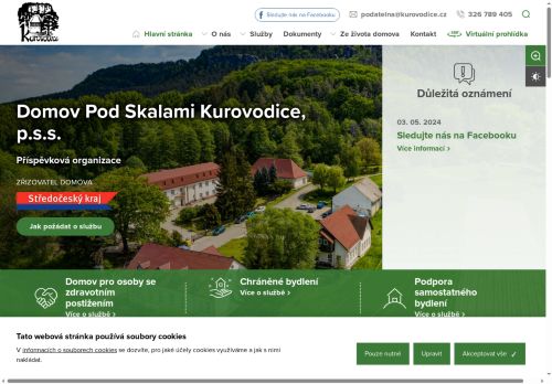 Domov Pod Skalami Kurovodice, poskytovatel sociálních služeb nabízí práci na pozici Všeobecná sestra v obci Mnichovo Hradiště