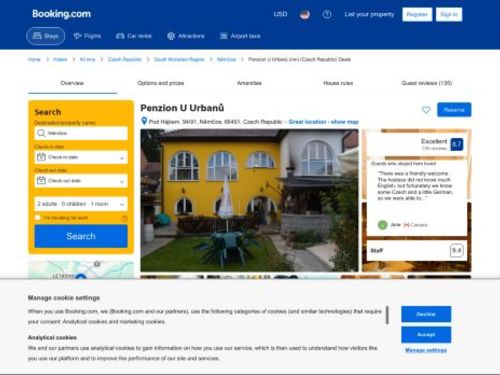 Penzion a restaurace U Urbanů