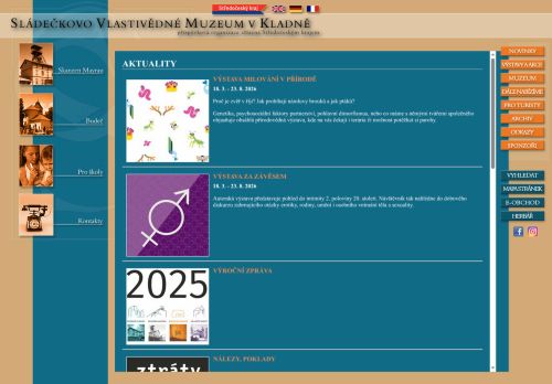 Zobrazit webové stránky Sládečkovo Vlastivědné Muzeum v Kladně