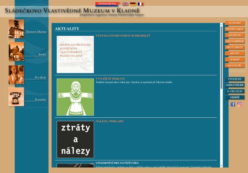 Zobrazit webové stránky Sládečkovo Vlastivědné Muzeum v Kladně