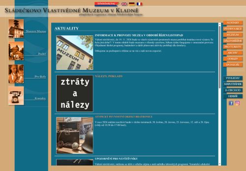 Sládečkovo vlastivědné muzeum v Kladně, příspěvková organizace nabízí práci na pozici Hlavní účetní-ekonom/ka krajské příspěvkové organizace v obci Kladno