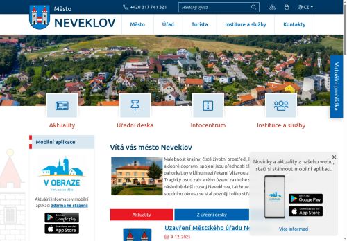Zobrazit webové stránky Městský úřad Neveklov