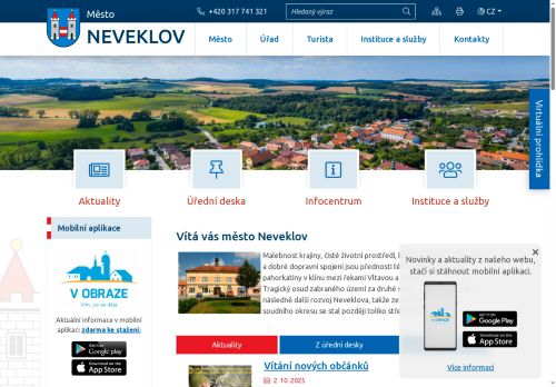Zobrazit webové stránky Městský úřad Neveklov