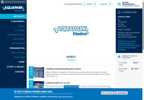 Zobrazit webové stránky Aquapark Kladno