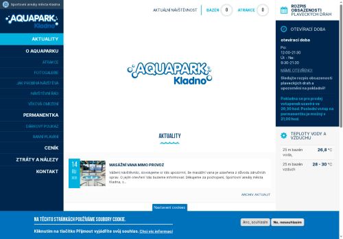 Zobrazit webové stránky Aquapark Kladno