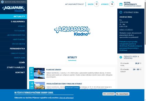 Zobrazit webové stránky Aquapark Kladno