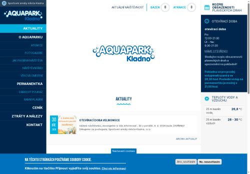 Zobrazit webové stránky Aquapark Kladno